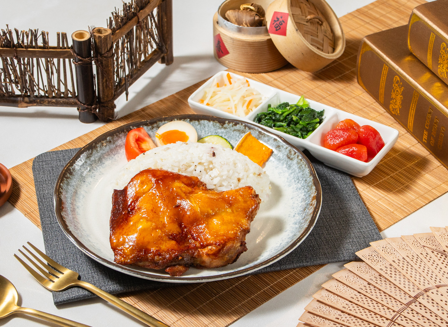 香烤脆皮雞腿飯