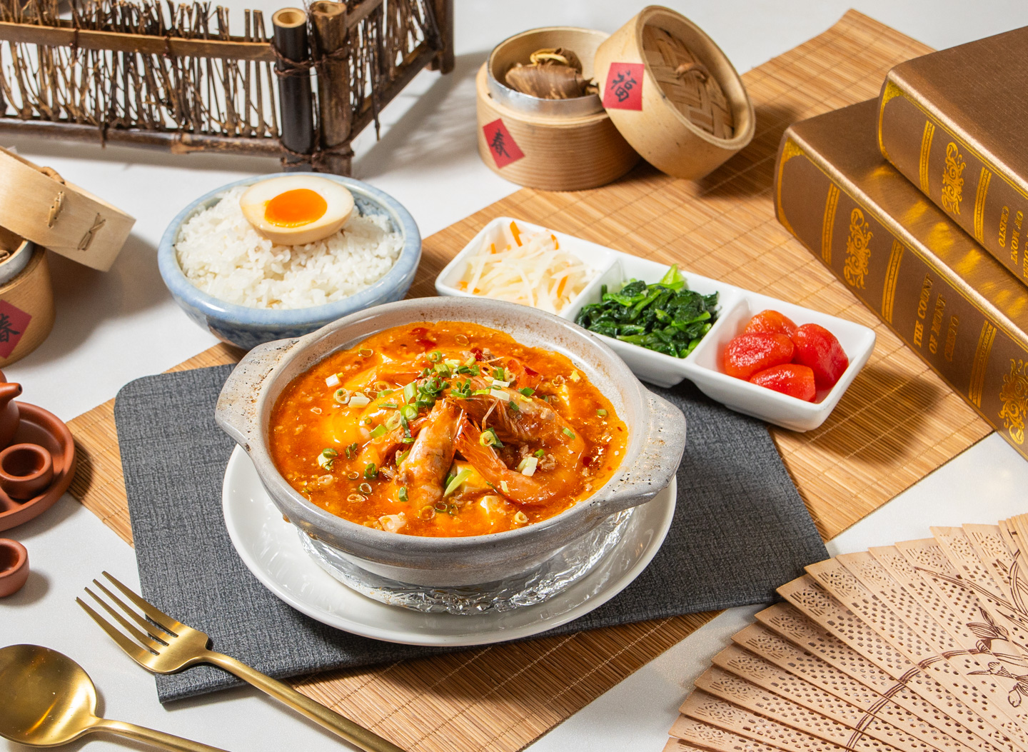 麻婆豆腐鮮蝦煲
