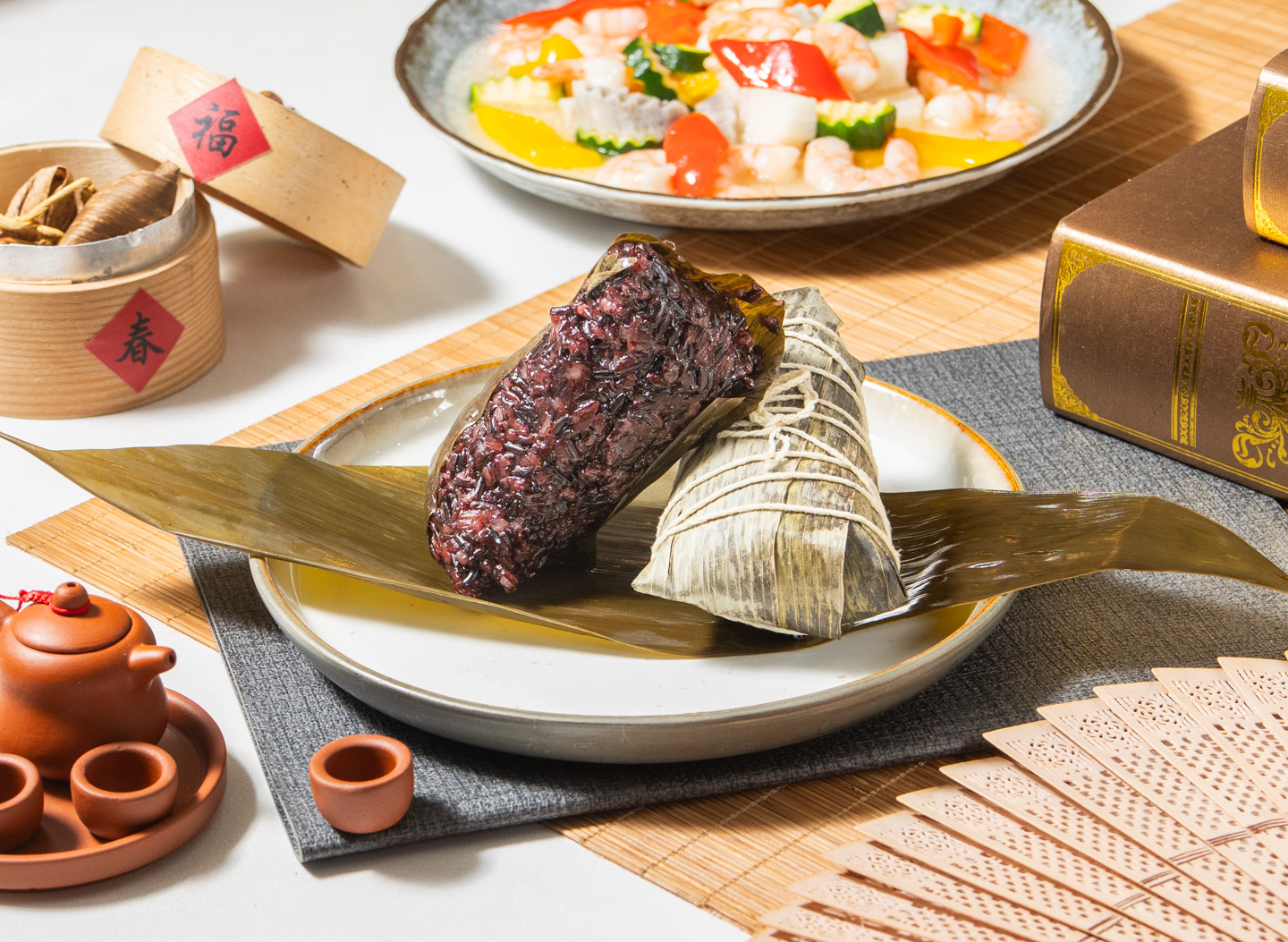 Purple Rice Red Bean Zongzi